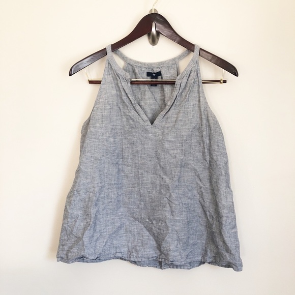 GAP Tops - Gap Linen Halter Tank Top sz M